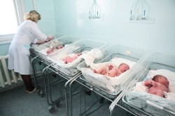 Von der Mutter weggenommen schreien Babys viel und haben keinen Zugang zur Brust