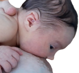 Foto eines asymmetrisch angelegten Babys