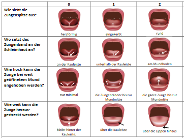 BTAT TABBY F r Die Initiale Beurteilung Des Zu Kurzen Zungenbands 